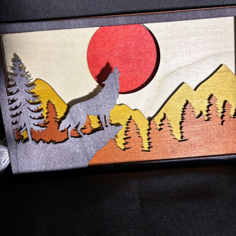 Wandbilder selbst gestalten Wandbild aus Holz